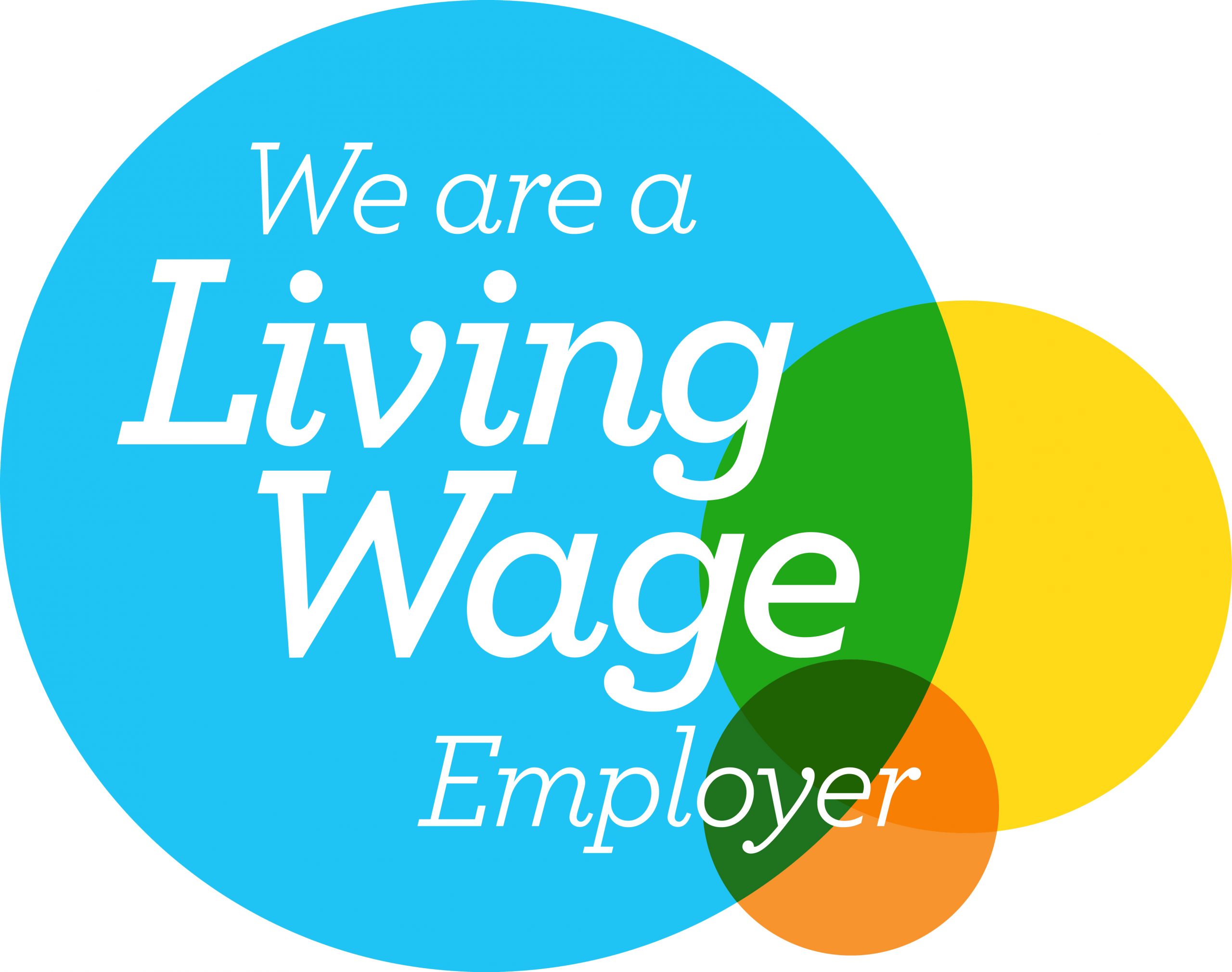 We're a Living Wage Employer Logo - English