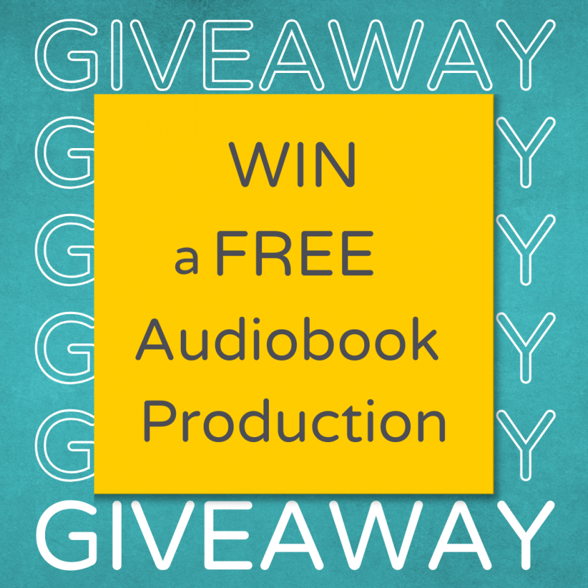 Win a free audiobook production graphic