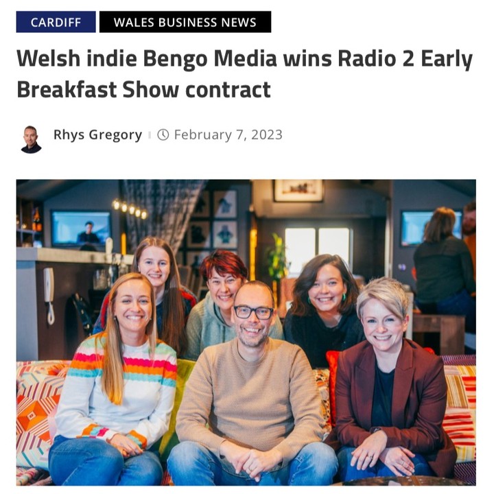 Welsh indie Bengo Media wins Radio 2 Early Breakfast Show Contract 